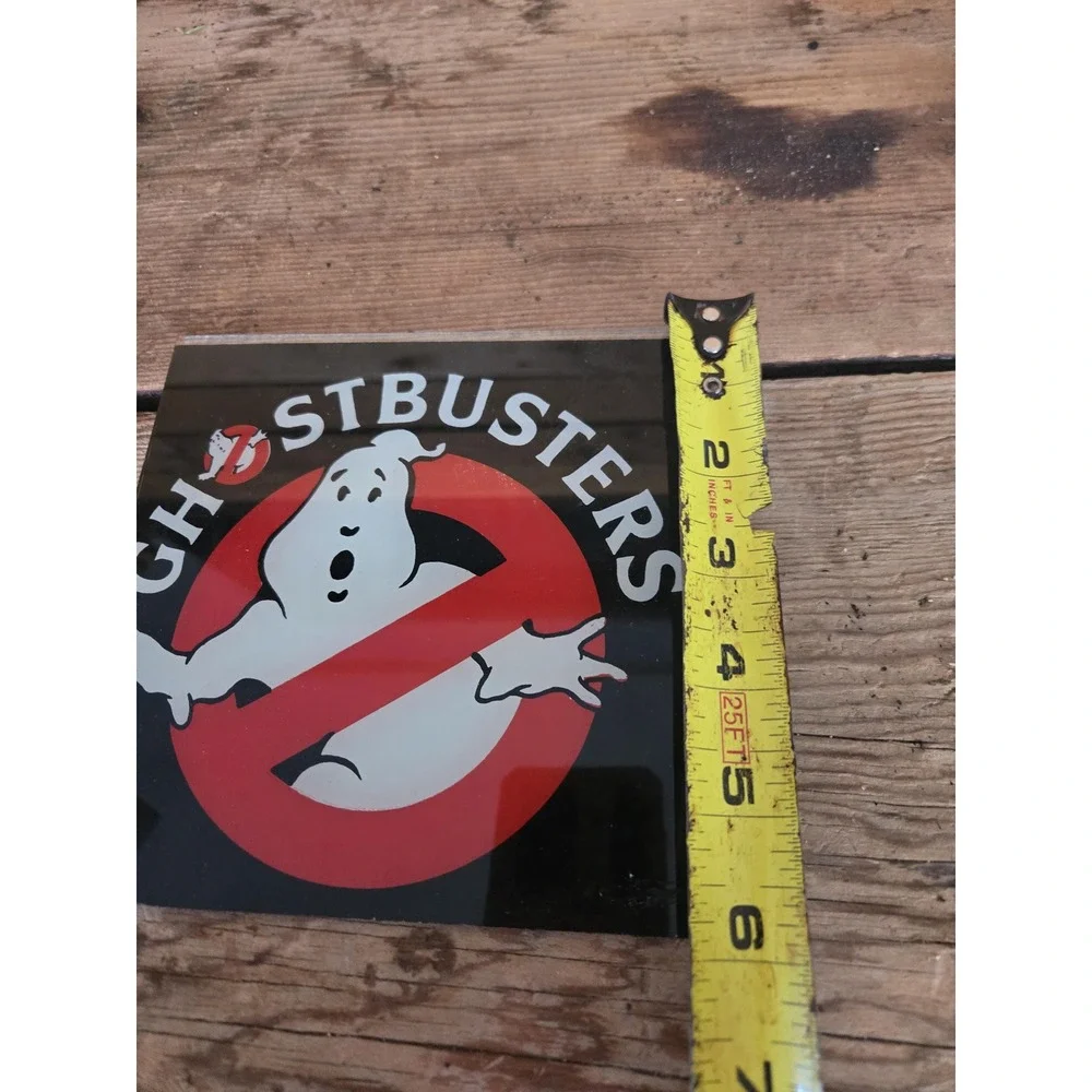 Vintage 1980s Ghostbusters carnival glass prize mirror